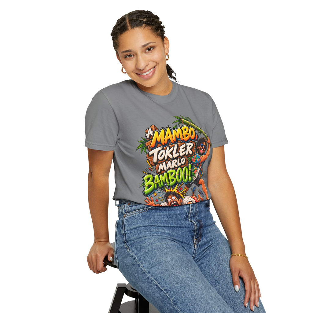A Mambo, Tokler Marlo Bamboo! Goan Heritage Garment-Dyed T-Shirt