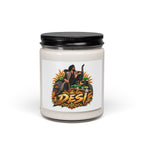 Rustic Farmhouse Soy Candle – 9oz Scented Jar with Tractor Harvest Design — product image 4