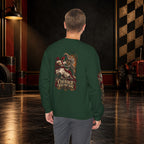 Nidar Courage Does Not Bow Graphic Sweatshirt