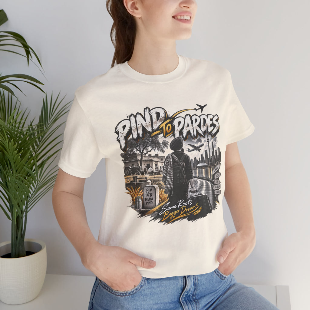 Pind to Pardes Travel T-Shirt | Vintage Journey Graphic