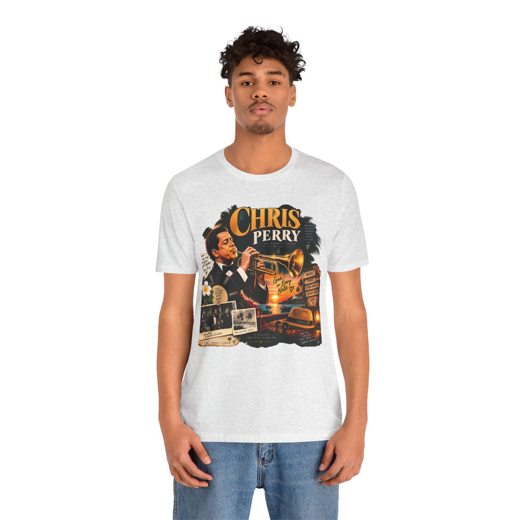 Chris Perry Trumpet Graphic T-Shirt | Retro Music