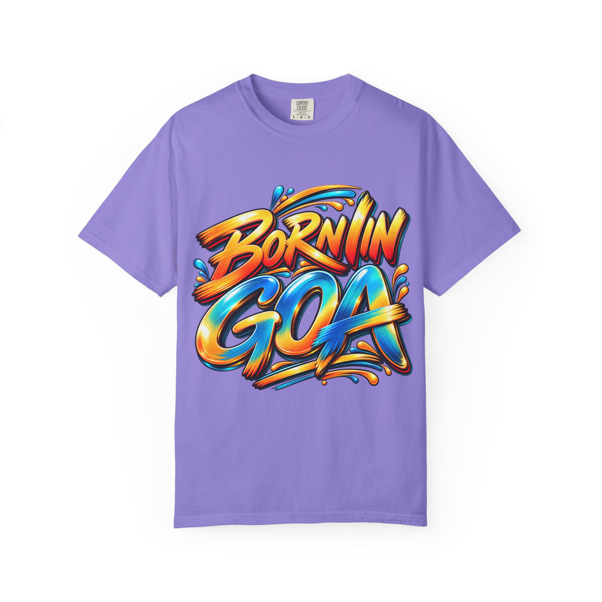 Born in Goa Graphic Tee | Garment-Dyed Cotton T-Shirt