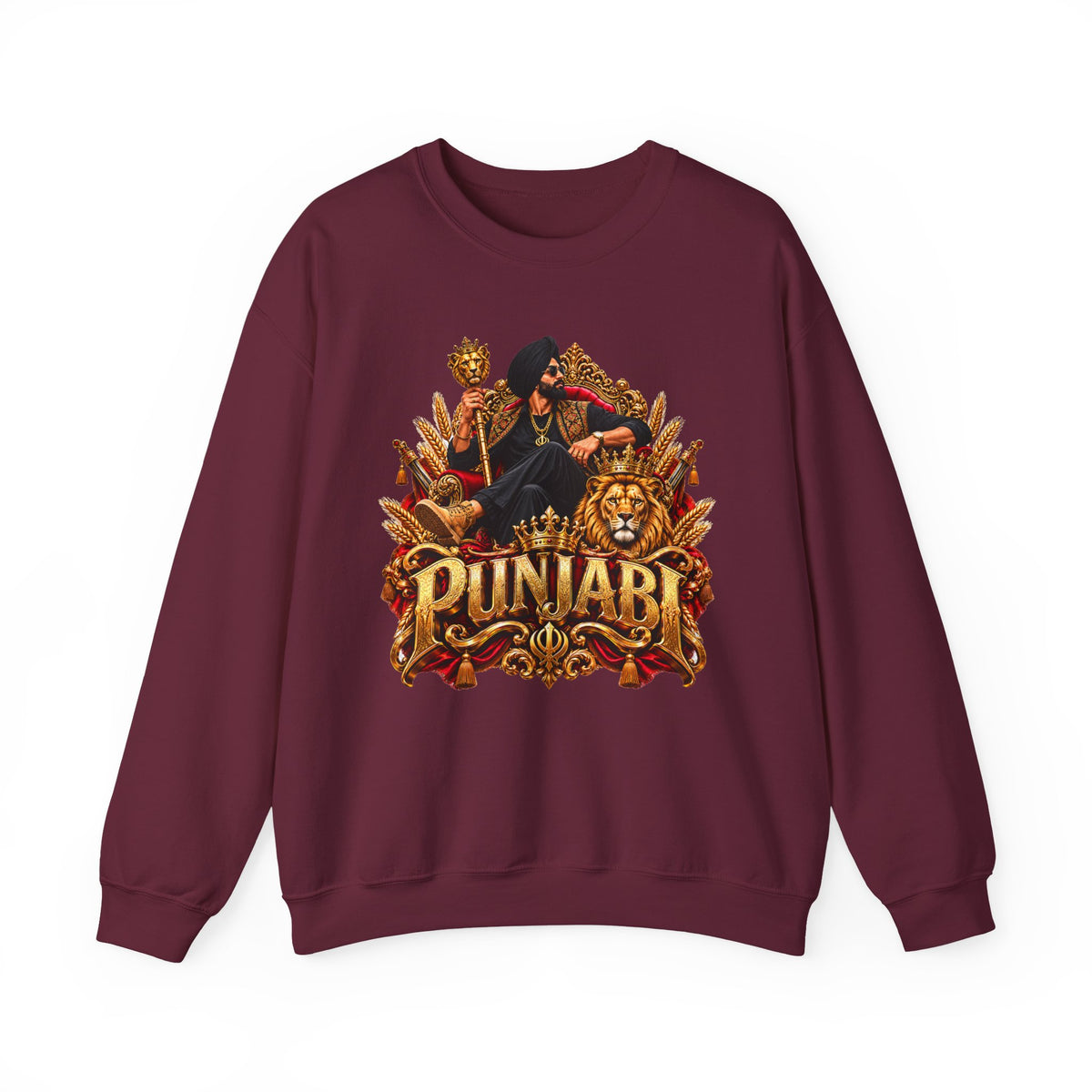 Crewneck Sweatshirt – Punjabi Royalty Graphic — product image 6