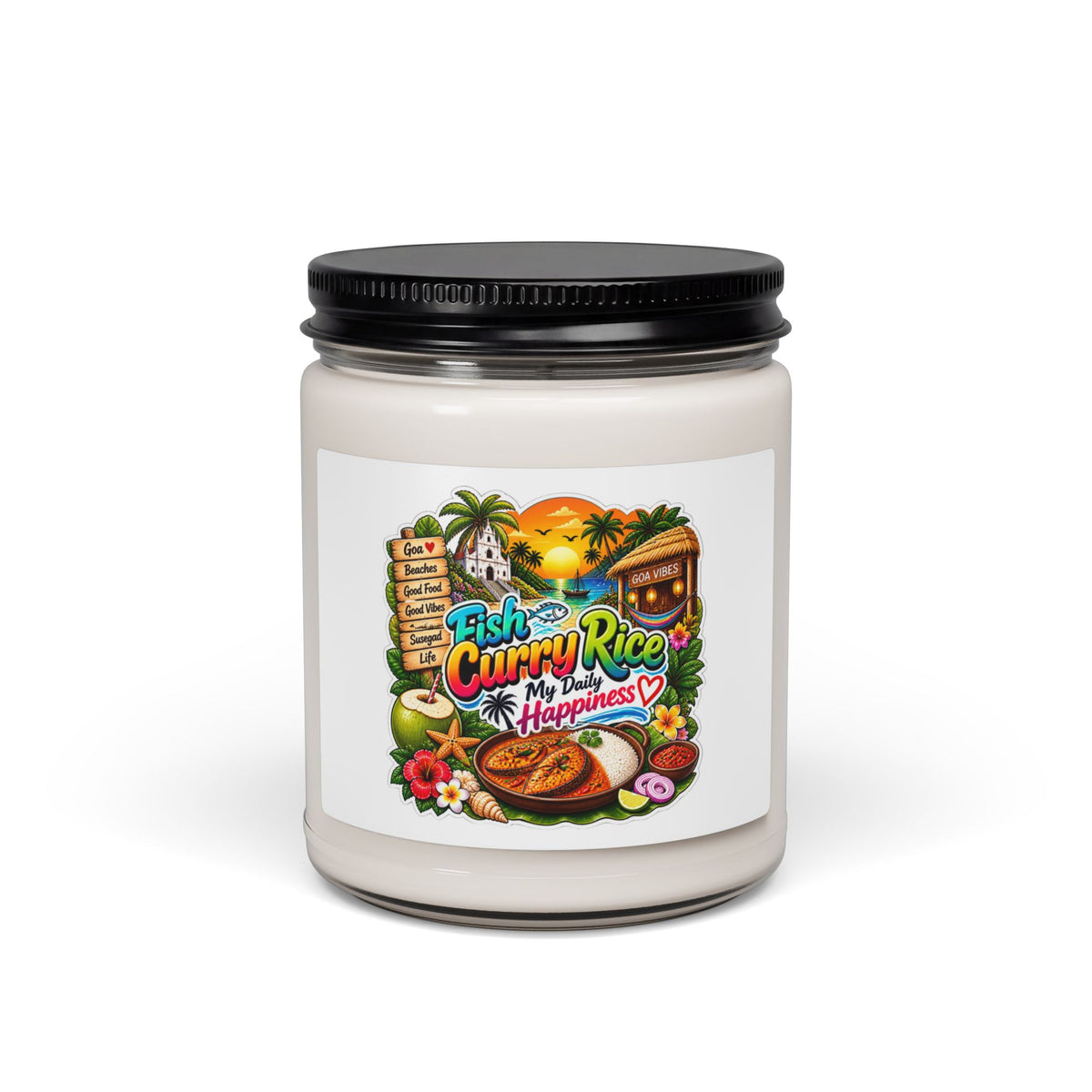 Additional view of Thodde Susegad Thodde Bindas — Goan Heritage 9oz Scented Soy Candle (3)