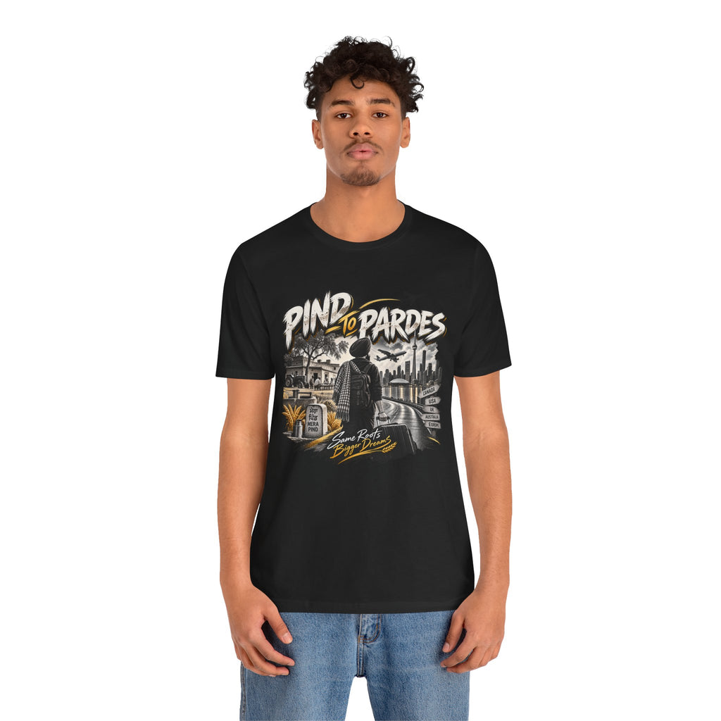 Pind to Pardes Travel T-Shirt | Vintage Journey Graphic