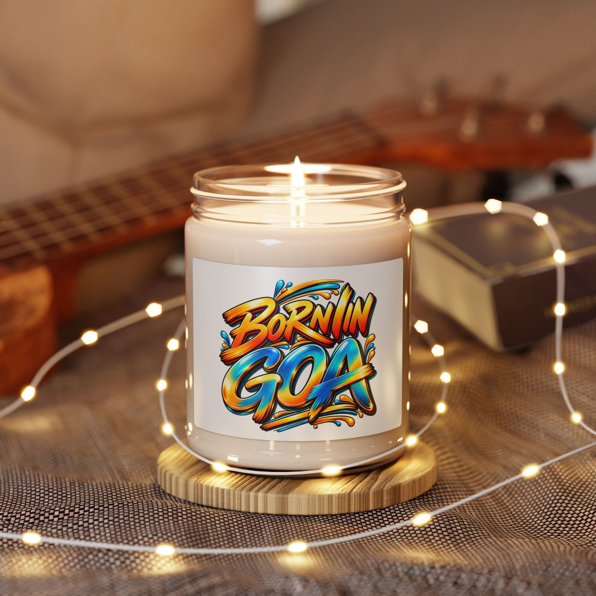 Born in Goa 9oz Soy Candle | Goan Heritage Graphic