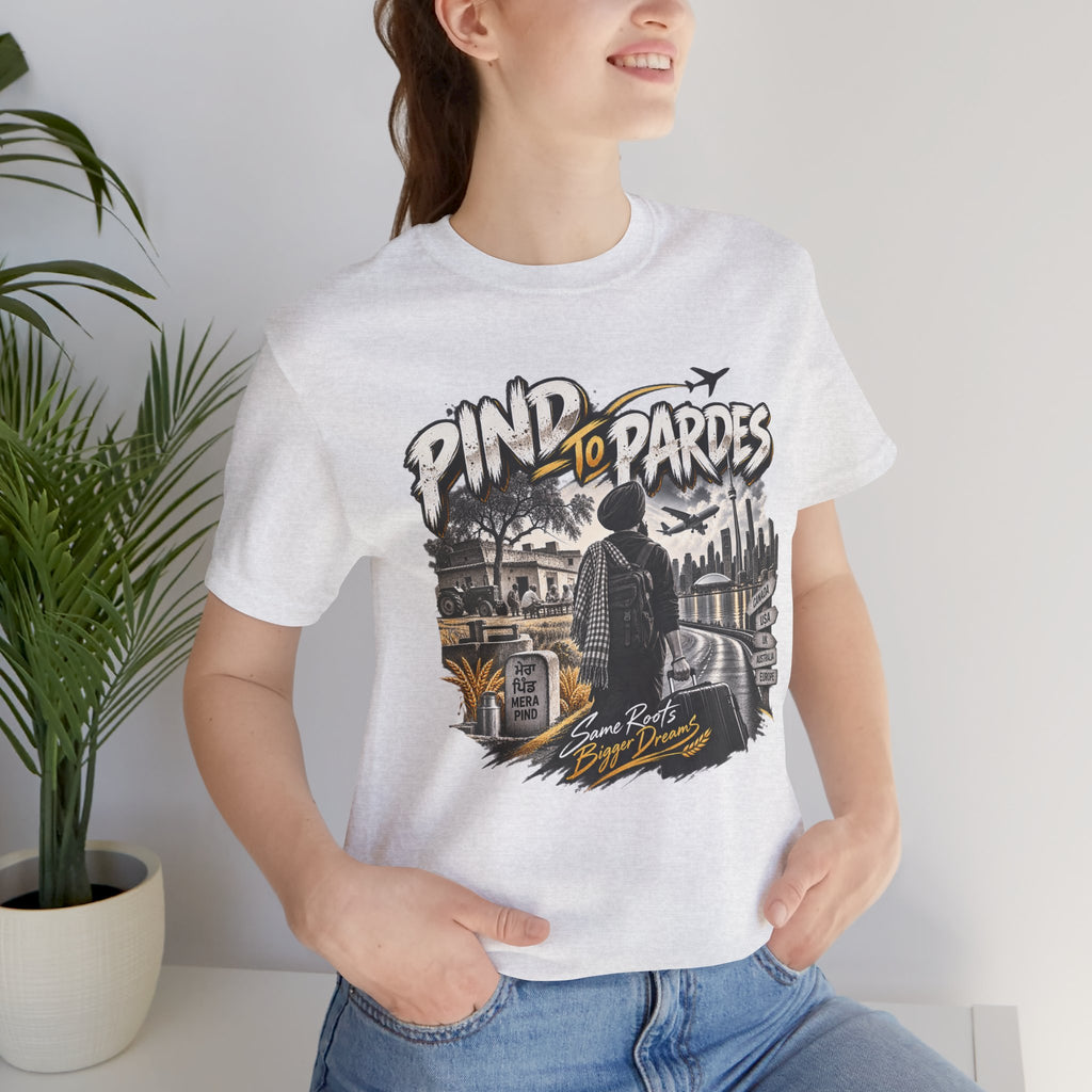 Pind to Pardes Travel T-Shirt | Vintage Journey Graphic