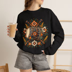 Boho Folk Drum Sweatshirt – Tribal Music Festival Crewneck