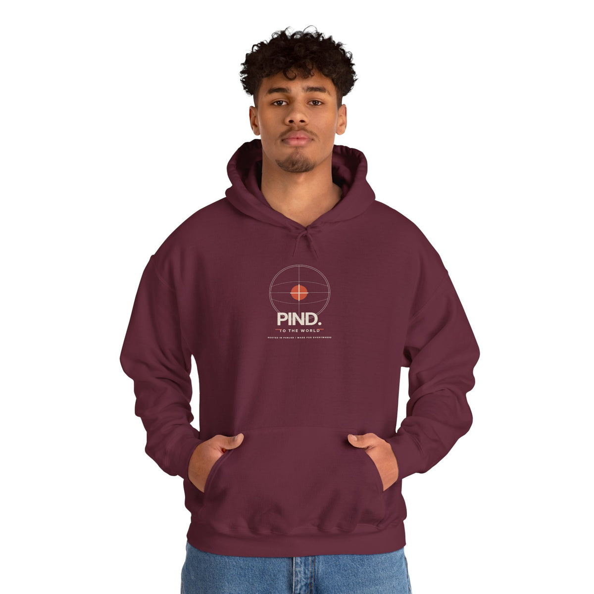 PIND. Minimalist Basketball Graphic Hoodie