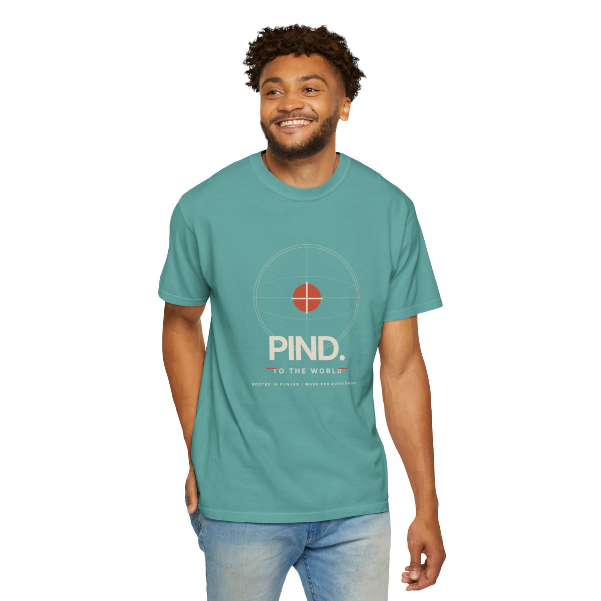 PIND. Punjabi Heritage Graphic T-Shirt | Garment-Dyed Tee