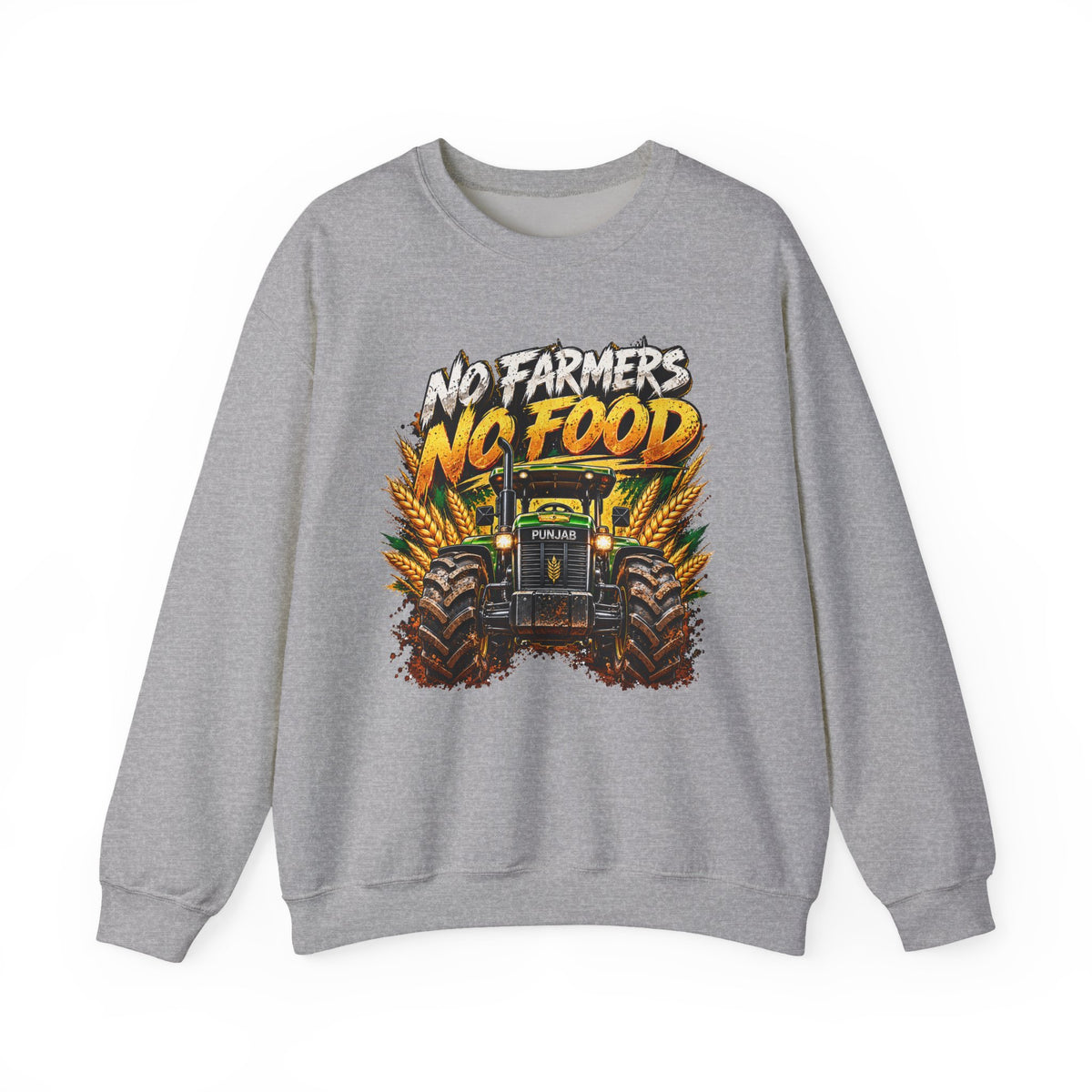 Farmer Pride Crewneck Sweatshirt – "No Farmers No Food" Tractor Graphic — product image 4