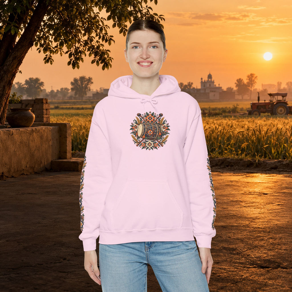 Bohemian Folk Art Drum Hoodie