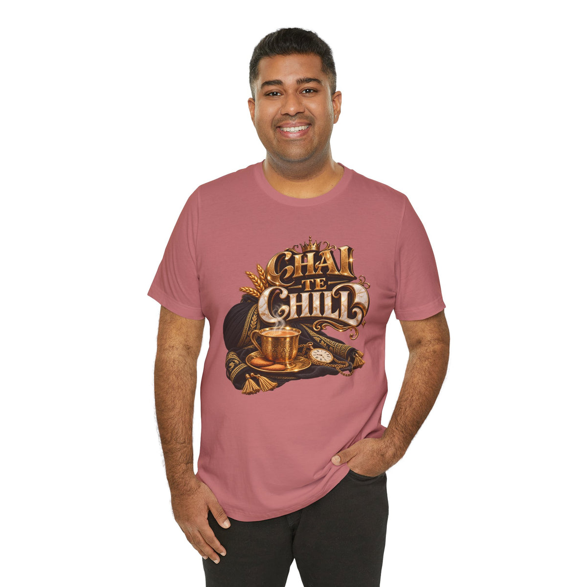 Chai Te Chilli T-Shirt — Vintage Indian Tea Design