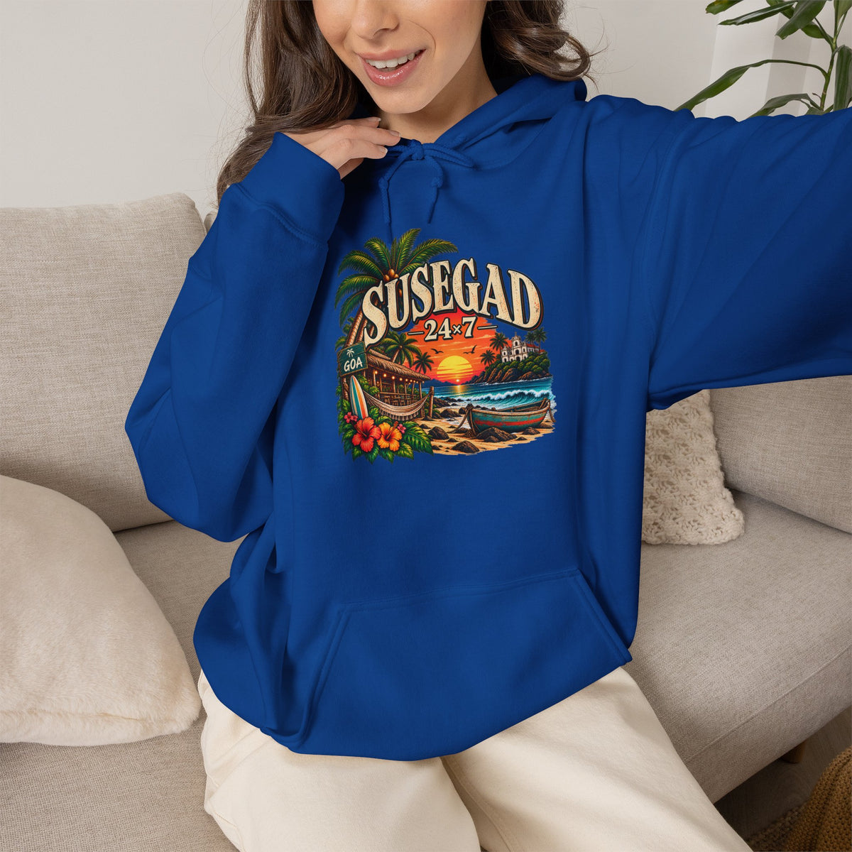Susegad 24x7 Tropical Sunset Hoodie