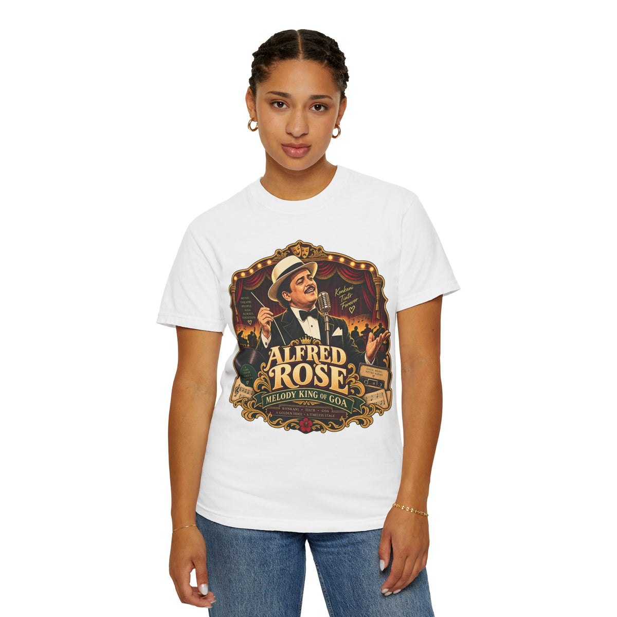 Alfred Rose Vintage Goan Music Graphic T-Shirt