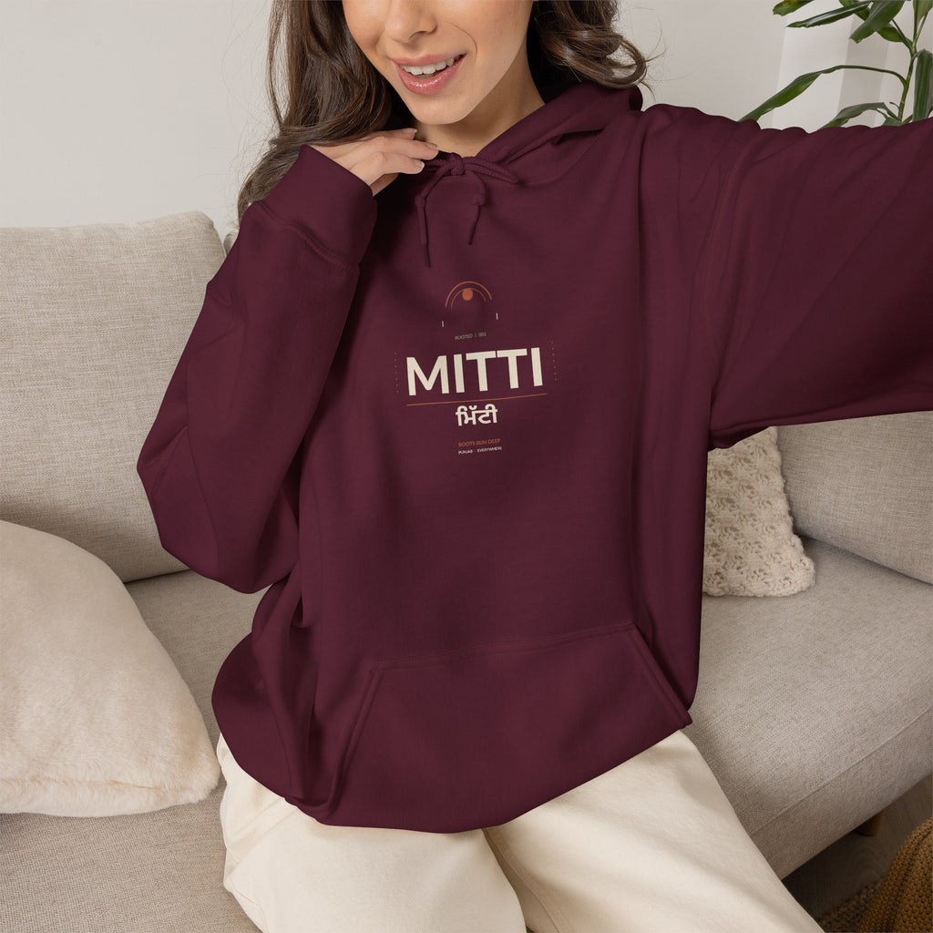 Mitti Melts Hoodie | Punjabi Heritage Graphic Sweatshirt