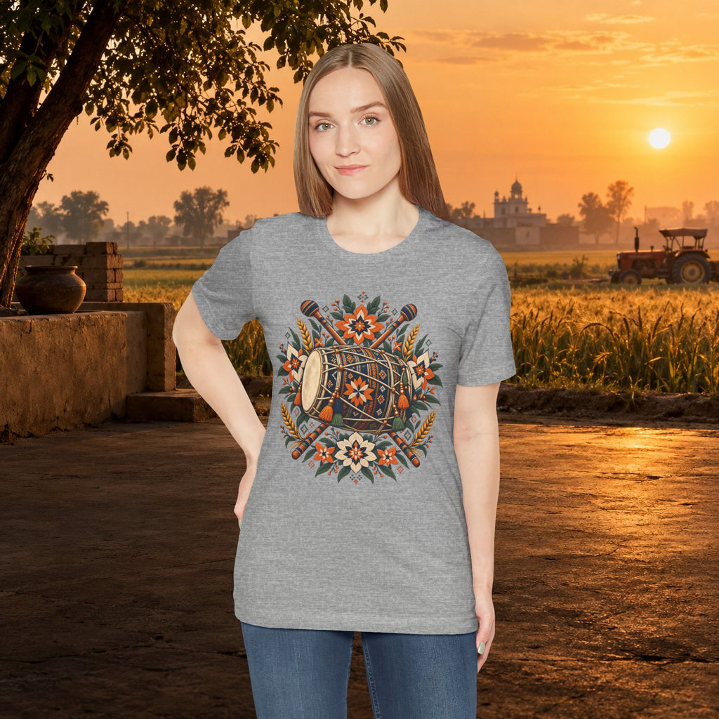 Boho Folk Drum Mandala T-Shirt