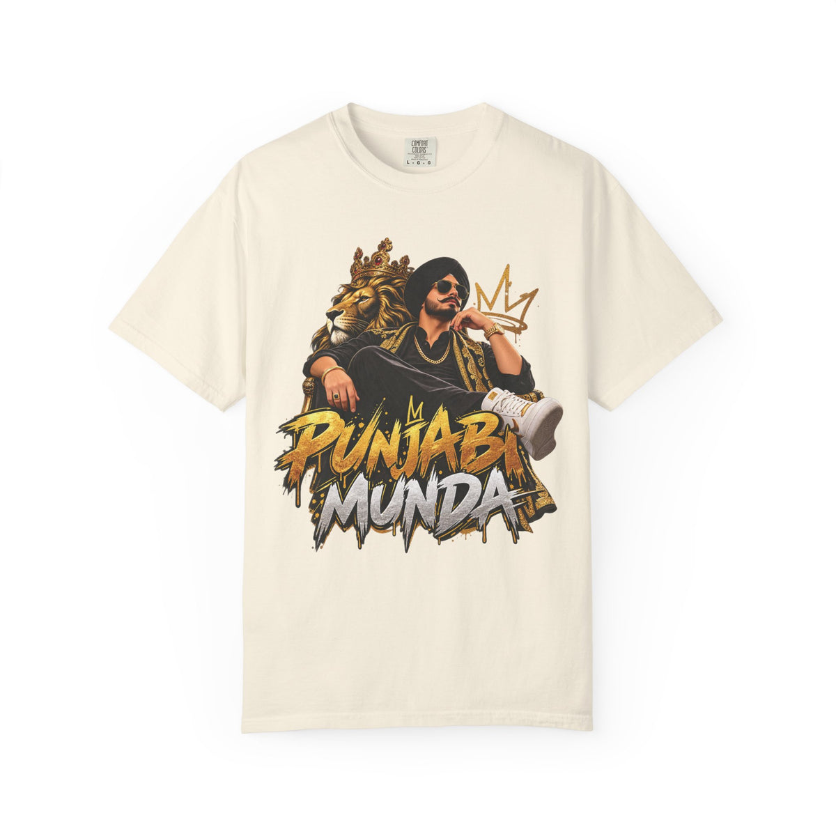 Additional view of Punjabi Munda Graphic T-Shirt — Punjabi Pride Streetwear Tee (2)