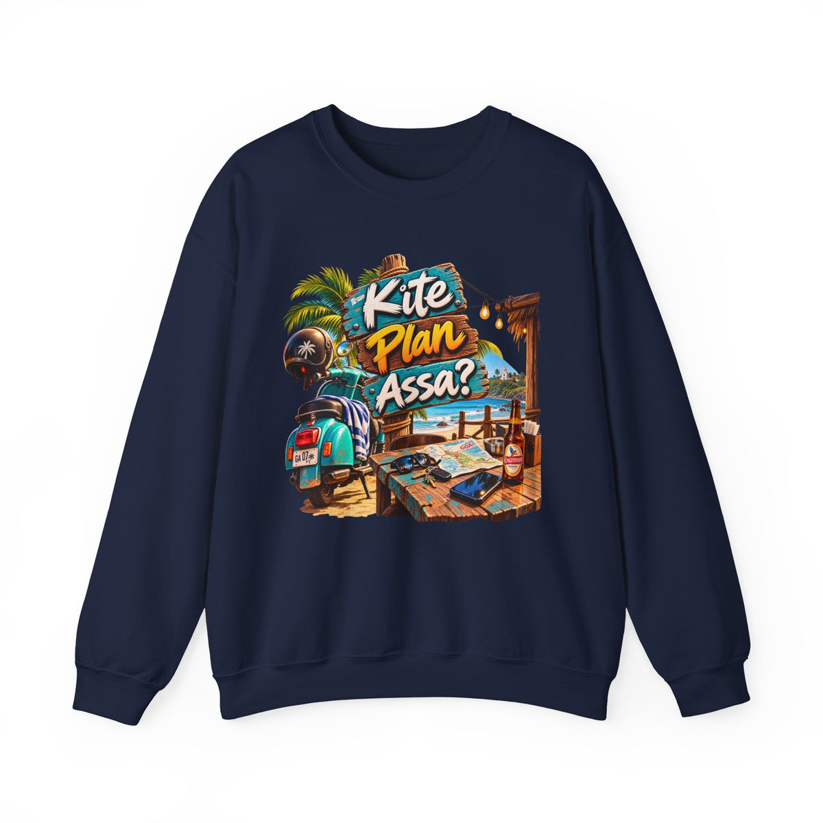 Kite Plan Assa? – Goan Heritage Crewneck Sweatshirt — product image 5