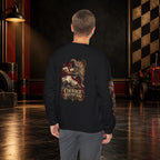 Nidar Courage Does Not Bow Graphic Sweatshirt