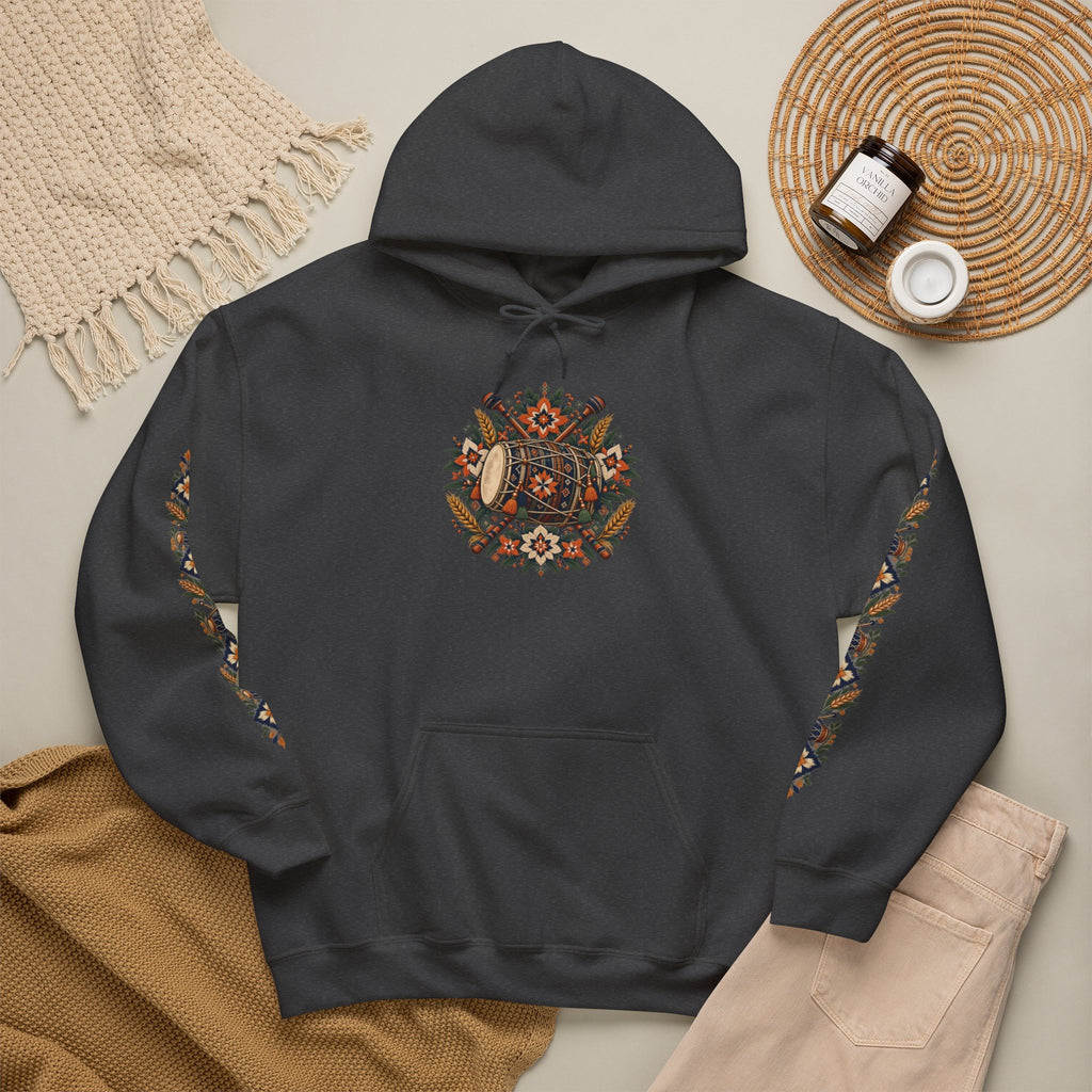 Bohemian Folk Art Drum Hoodie