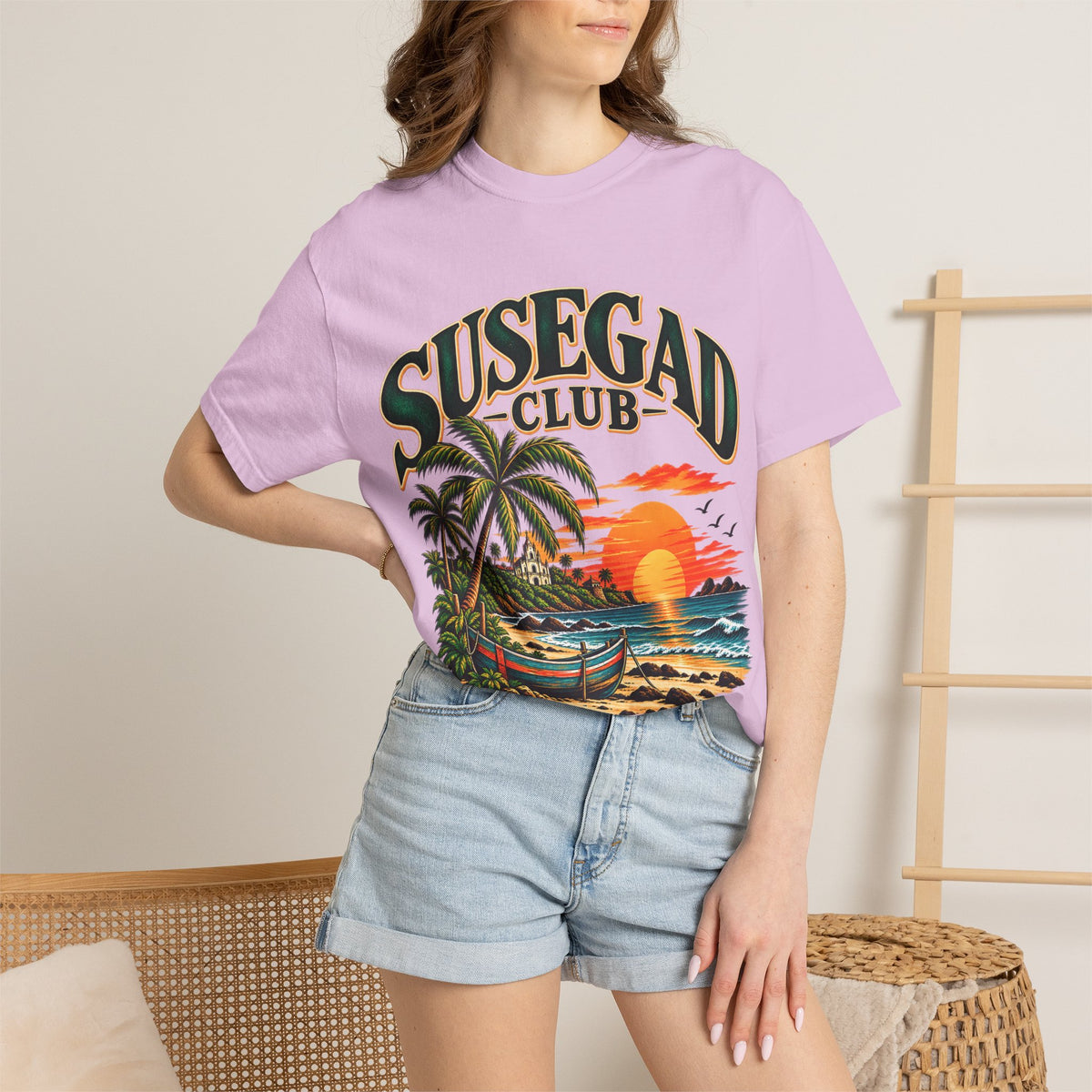 Susegad Club Sunset Beach Garment-Dyed T-Shirt