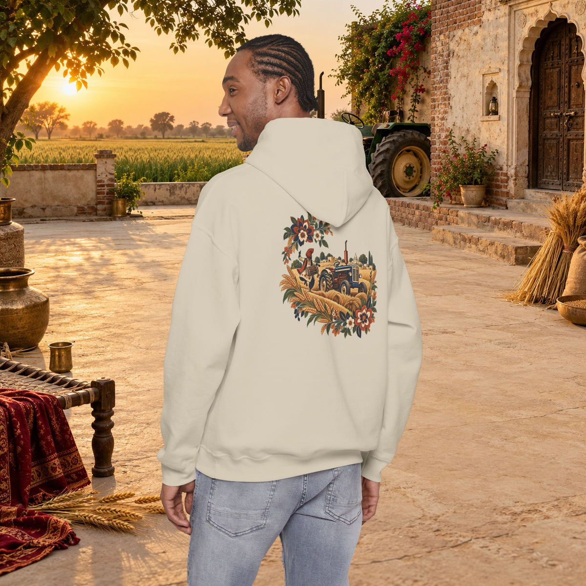 Bohemian Folk Art Drum Hoodie
