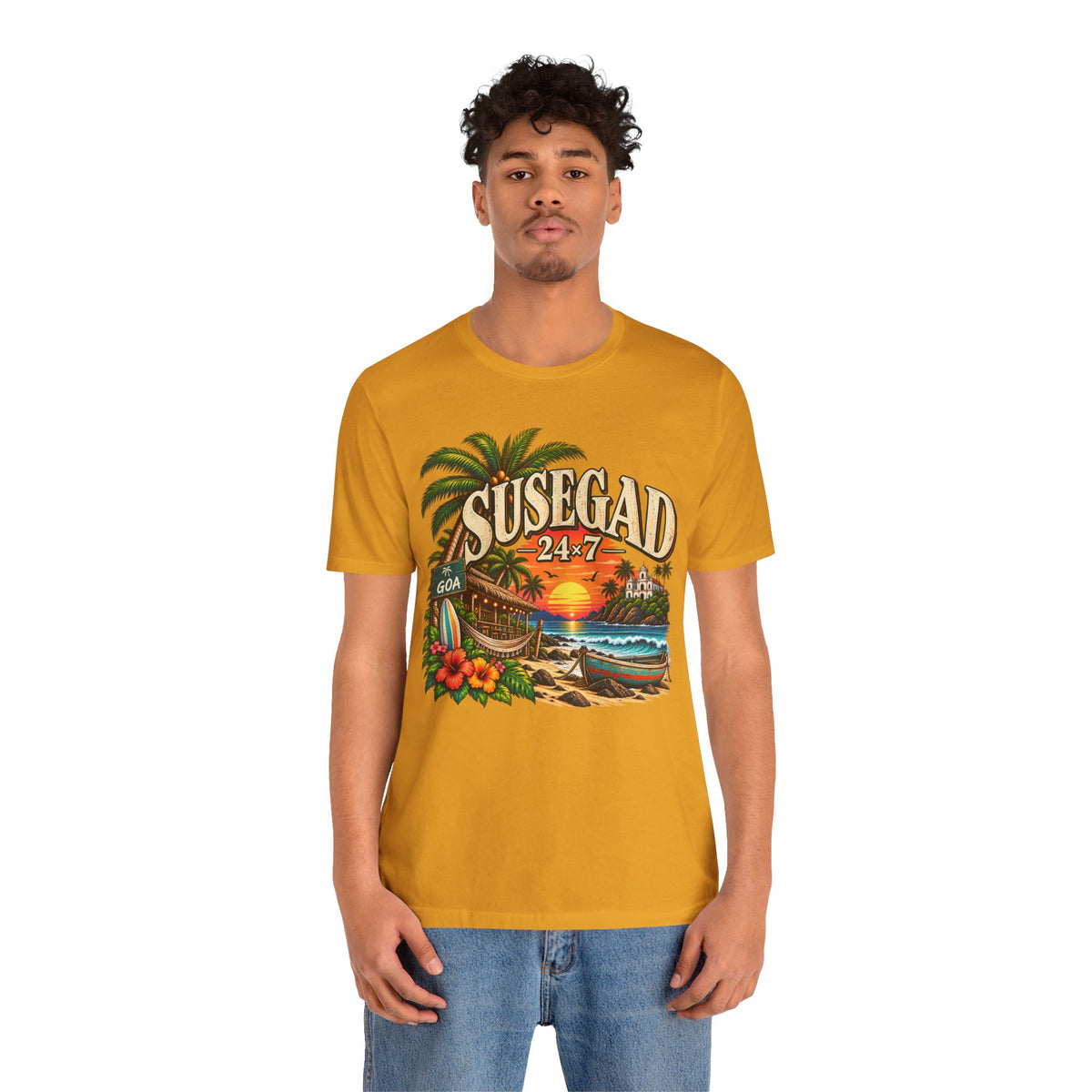 Susegad 24x7 Goa Sunset Jersey T-Shirt