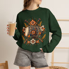 Boho Folk Drum Sweatshirt – Tribal Music Festival Crewneck