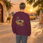 Boho Folk Drum Sweatshirt – Tribal Music Festival Crewneck