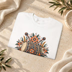 Boho Folk Drum Sweatshirt – Tribal Music Festival Crewneck