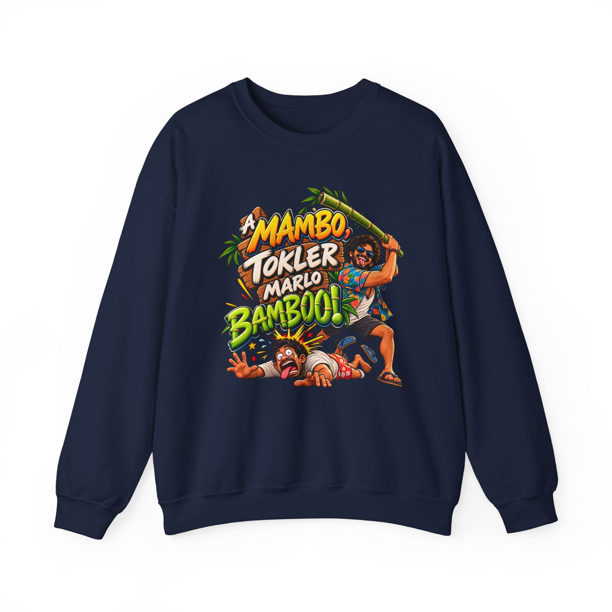 A Mambo, Tokler Marlo Bamboo! Goan Heritage Crewneck Sweatshirt — product image 5