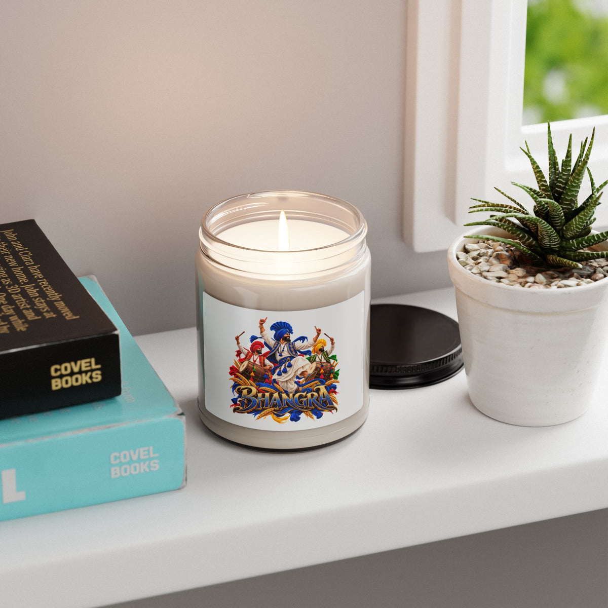 Bhangra Dance Graphic 9oz Soy Candle | Punjabi Gift