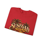 Susegad Squad Tropical Sunset Crewneck Sweatshirt