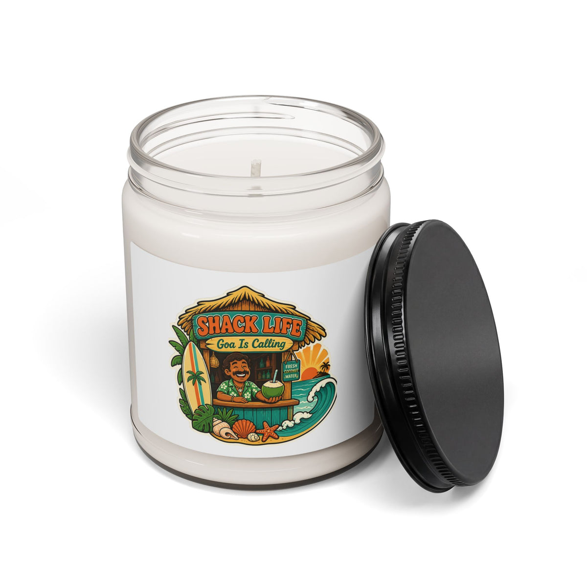 Shack Life "Goa Is Calling" Scented Soy Candle — 9oz Tropical Beach Vibe