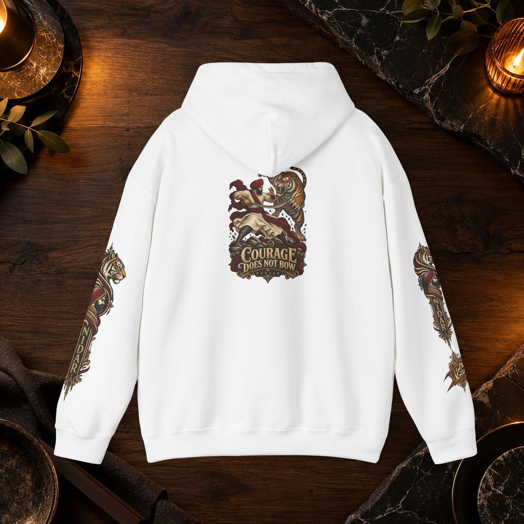 NIDAR Tiger and Bear Graphic Hoodie