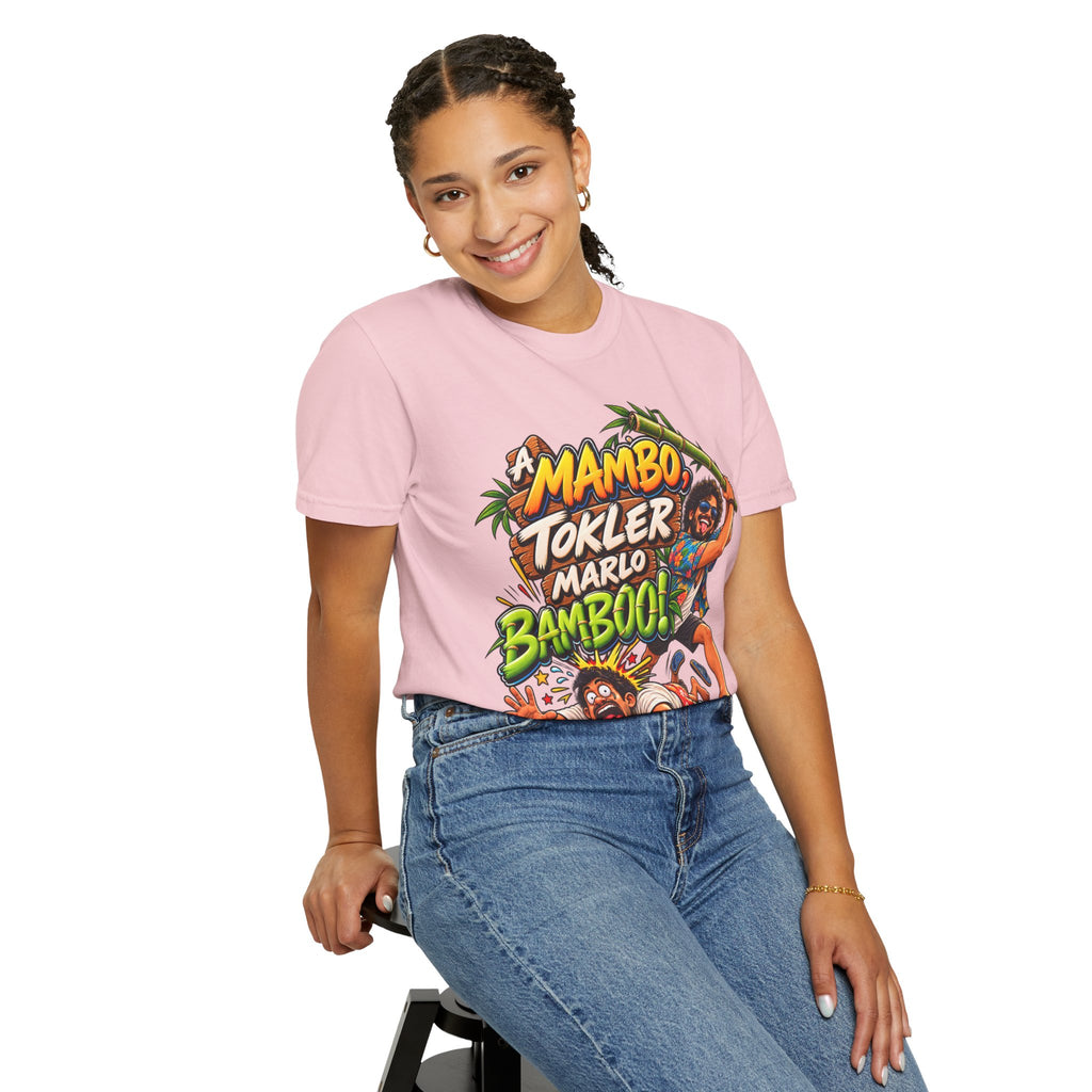 A Mambo, Tokler Marlo Bamboo! Goan Heritage Garment-Dyed T-Shirt