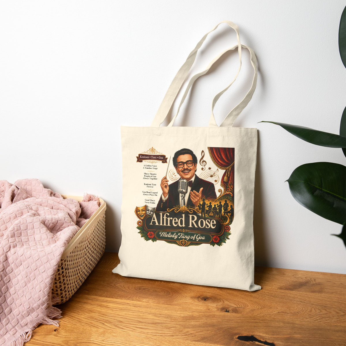 Alfred Rose Vintage Conductor Canvas Tote