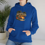 Susegad Squad Hoodie | Tropical Goan Sunset Graphic