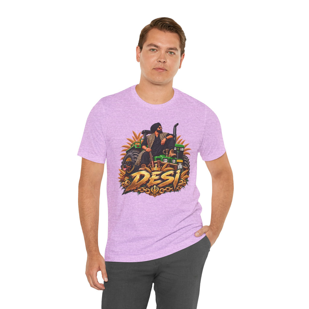 Desi Motorcycle Graphic Tee – Retro Biker India Pride T-Shirt