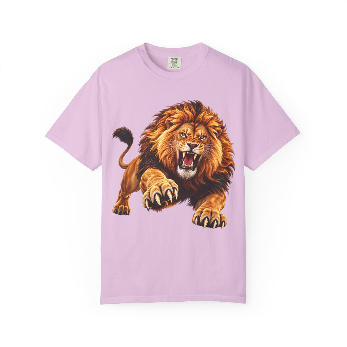 Roaring Lion Graphic T-Shirt — Bold Vintage Animal Tee