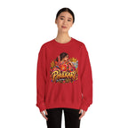 Phulkari-Inspired Floral Crewneck Sweatshirt | Punjabi Art