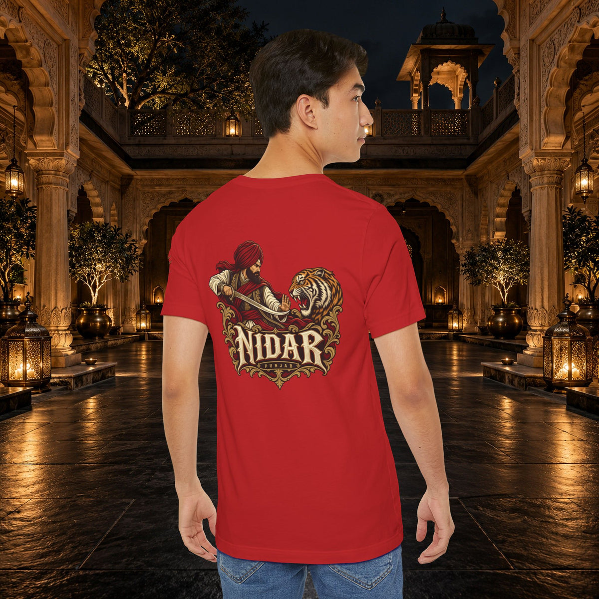 Nidar Viking Tiger Graphic T-Shirt