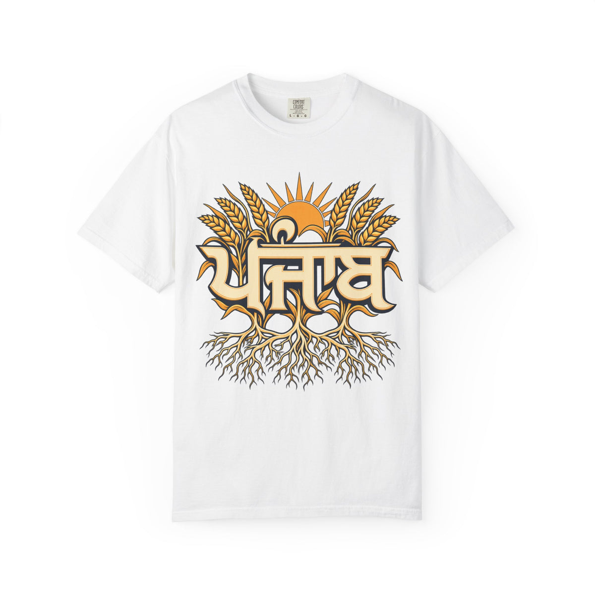 Punjabi Roots Graphic T-Shirt | Wheat & Sun