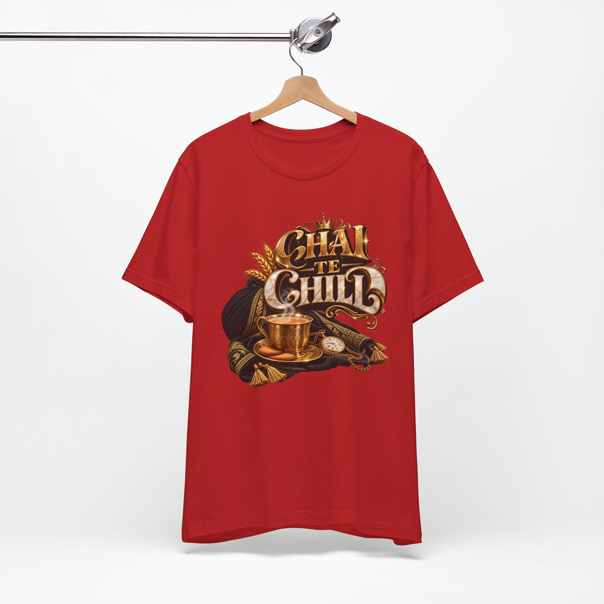 Chai Te Chilli T-Shirt — Vintage Indian Tea Design
