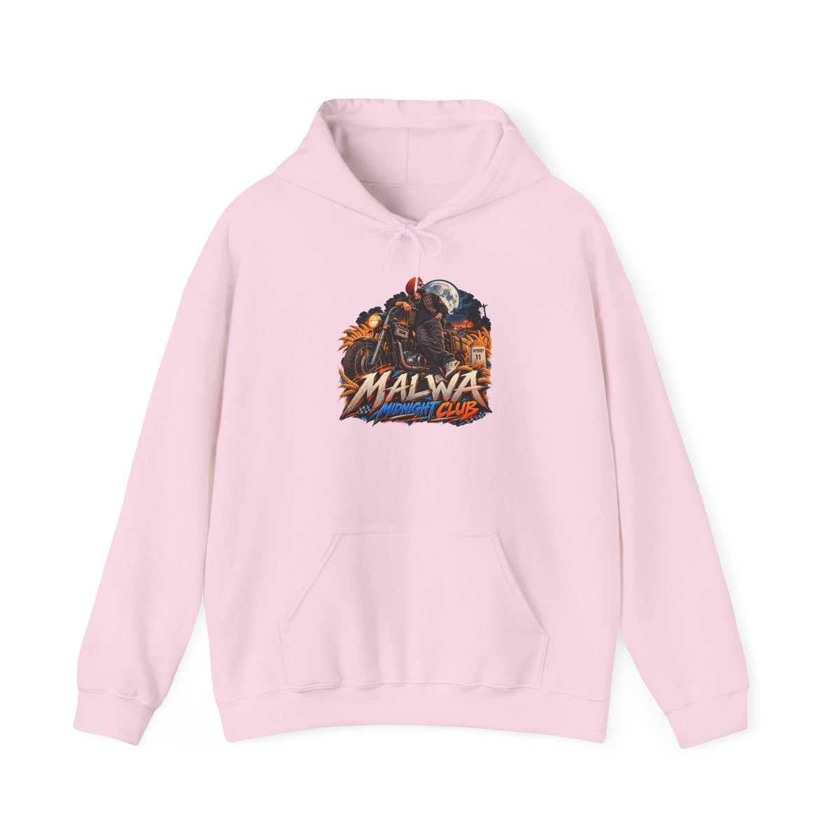 Malwa Motorcycle Graphic Hoodie | Punjabi Biker Streetwear
