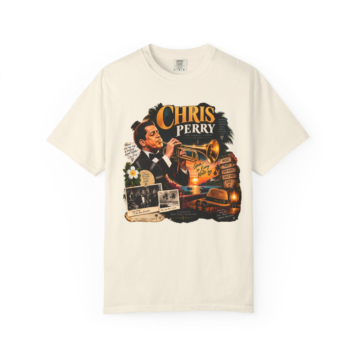 Additional view of Chris Perry Vintage Jazz Garment-Dyed T-Shirt (3)