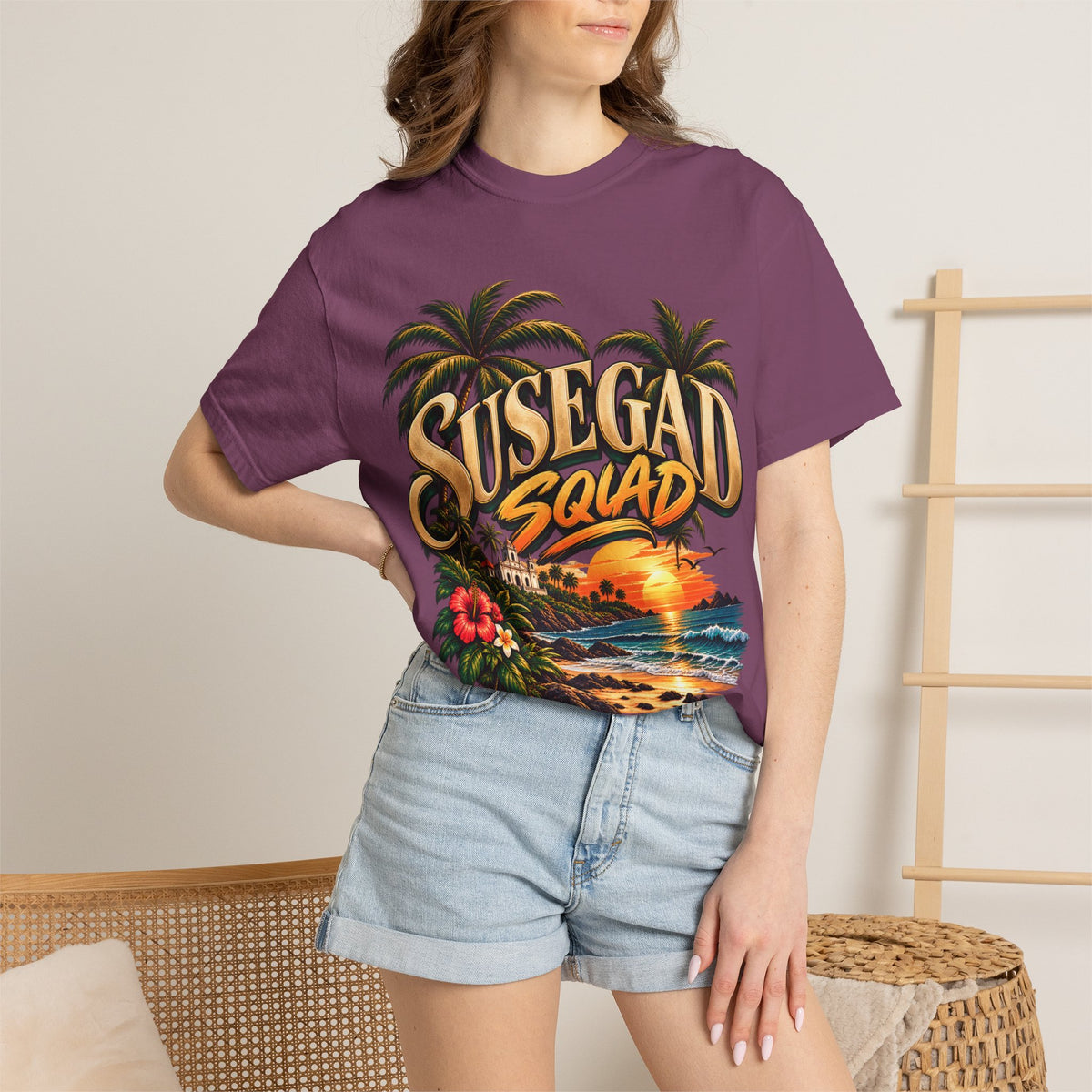 Susegad Squad Sunset Garment-Dyed T-Shirt