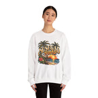 Susegad Squad Tropical Sunset Crewneck Sweatshirt