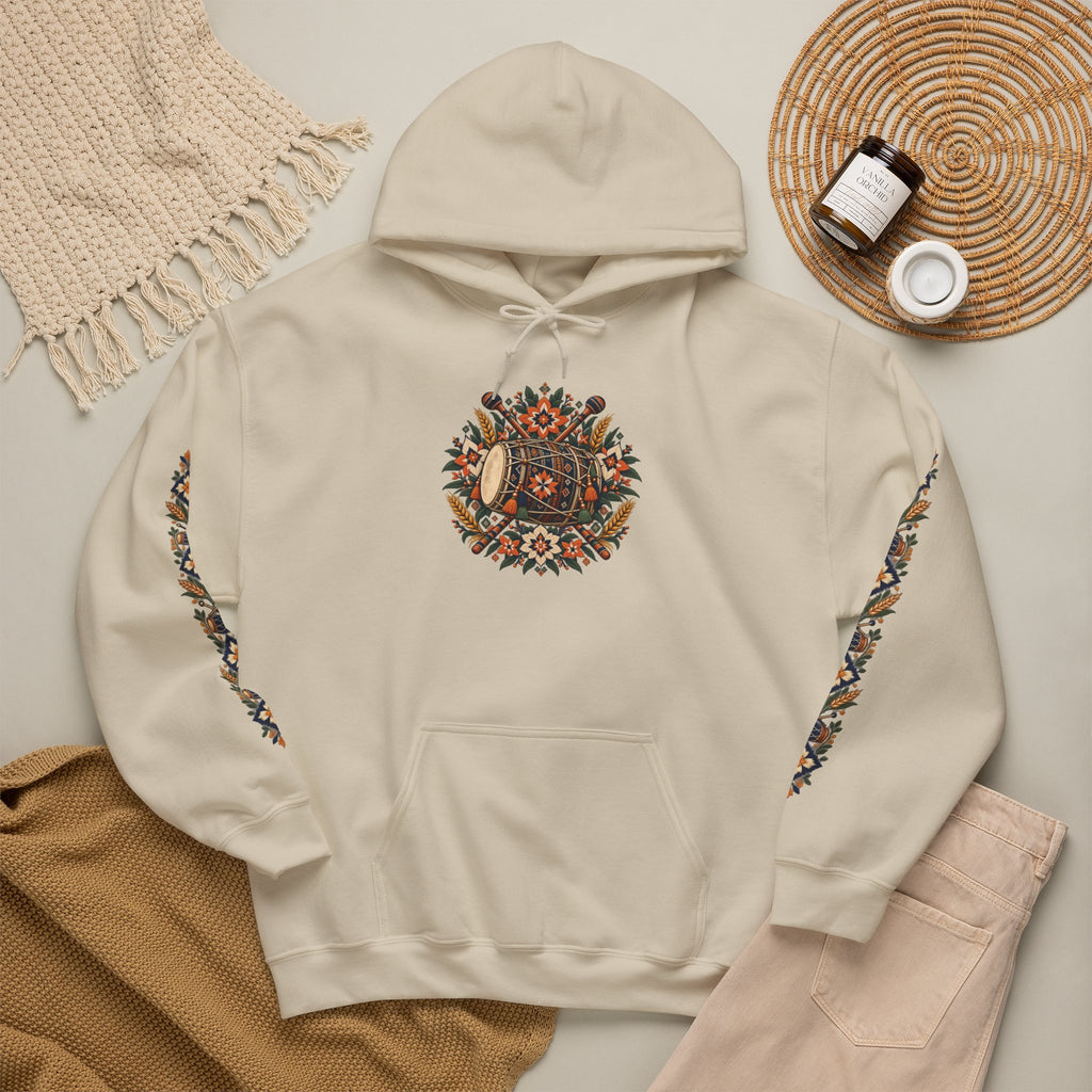 Bohemian Folk Art Drum Hoodie